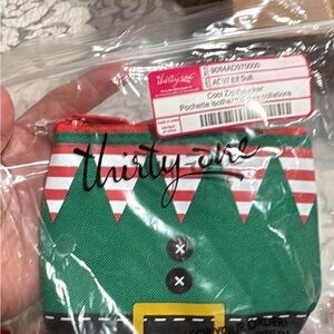 Thirty-One Elf Suit Cool Zip Snacker Pouch- YOU GET 4 OF THEM!